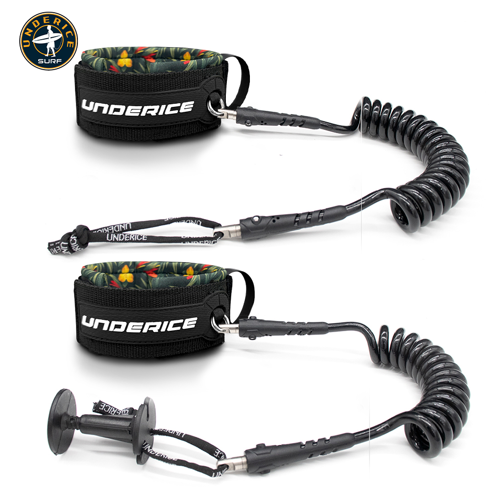 Surfboard Leash - TPU Surfboard Leash Adjustable Coiled Bicep