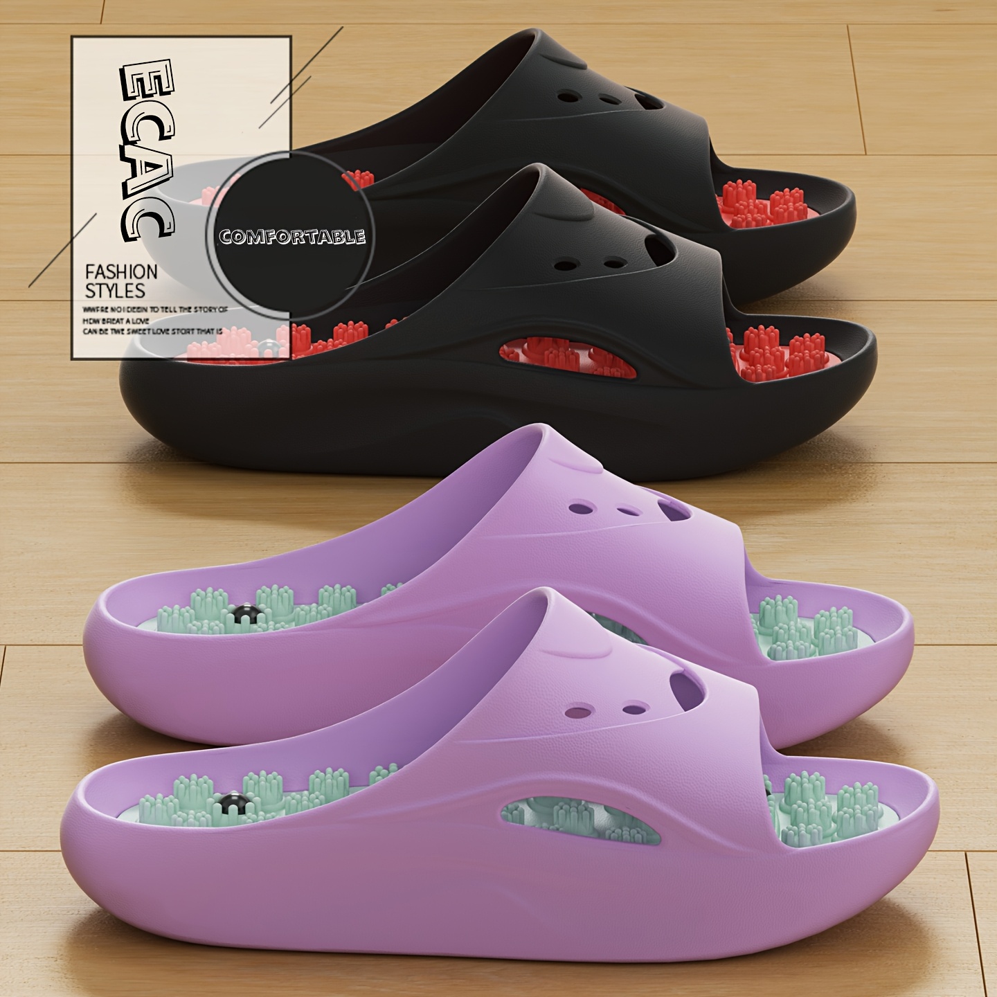 Women Men EVA Massage Slippers - Water Shoes review and price