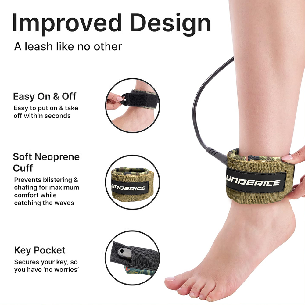 UICE Surfboard Leash 6-9ft SUP - Surfboard Leash review and price